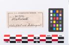 Etikett zu Bronzekahnfibel (NHMW-PRAE-048204)